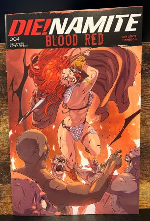 Die!namite Blood Red #4 Emilio Pilliu variant (Dynamite Entertainment)