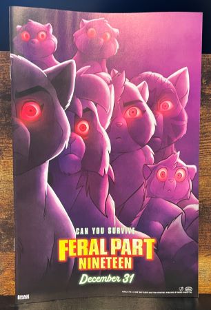 Feral #19 Movie Poster Homage variant (Image Comics)