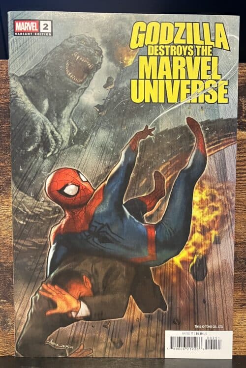 Godzilla destroys the Marvel Universe #2 Stonehouse variant (Marvel Comics)