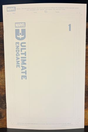 Ultimate Endgame #1 Blank Sketch variant (Marvel Comics)