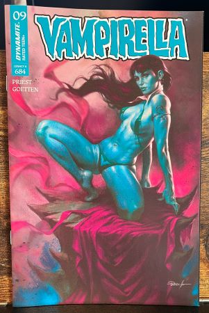 Vampirella #9 Lucio Parrillo Ultraviolet FOC Bonus variant (Dynamite Entertainment)